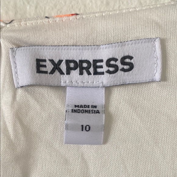 Express Floral Dress Midi Size 10 - Picture 4 of 6